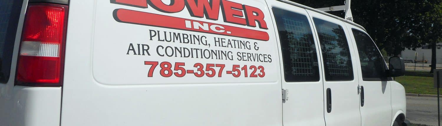 Lower Plumbing, heating and air truck at Lower Plumbing, Heating and Air, 501 SE 17th Street, Topka, KS 66607