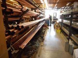 Commercial and Resident Plumbing copper pipe at Lower Plumbing, Heating and Air, Topeka, KS